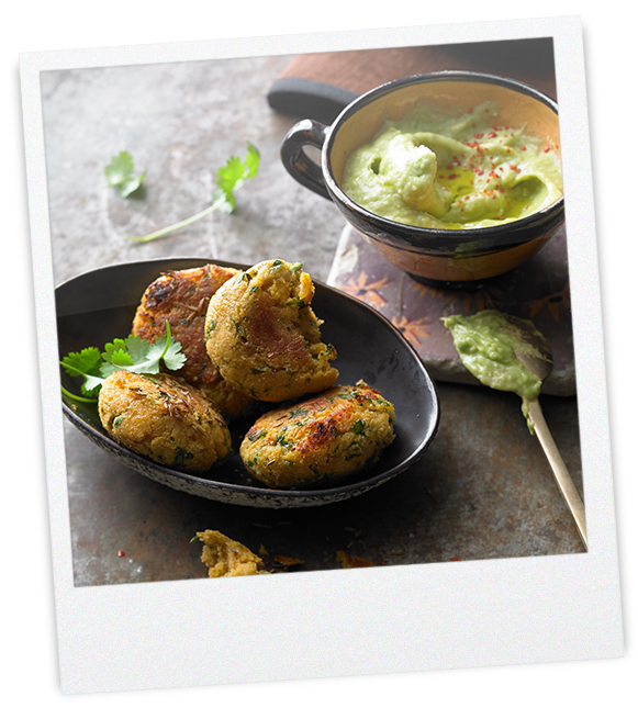 Falafel mit Süßkartoffeln