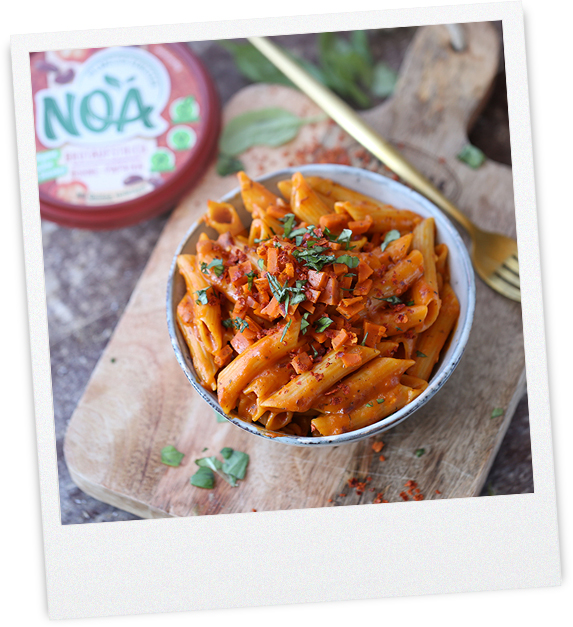 Getrocknete Tomaten-Bohne Paprika Penne