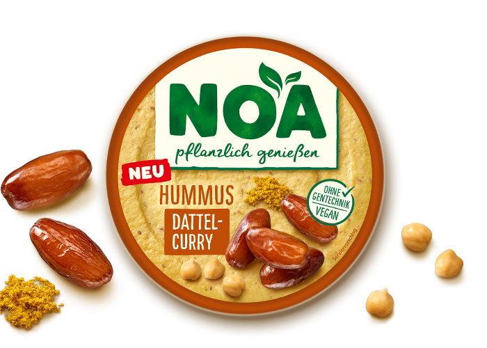 NOA Aufstrich<br>Hummus Dattel-Curry