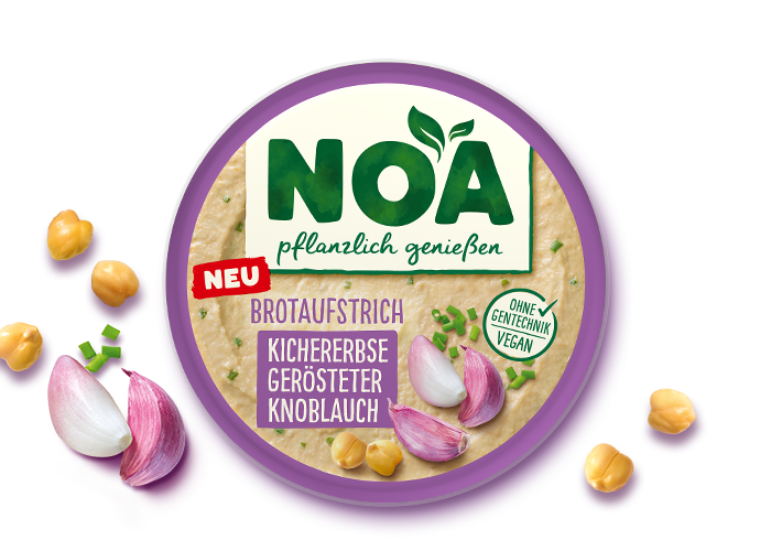 NOA Brotaufstrich<br>Kichererbse<br>Gerösteter Knoblauch