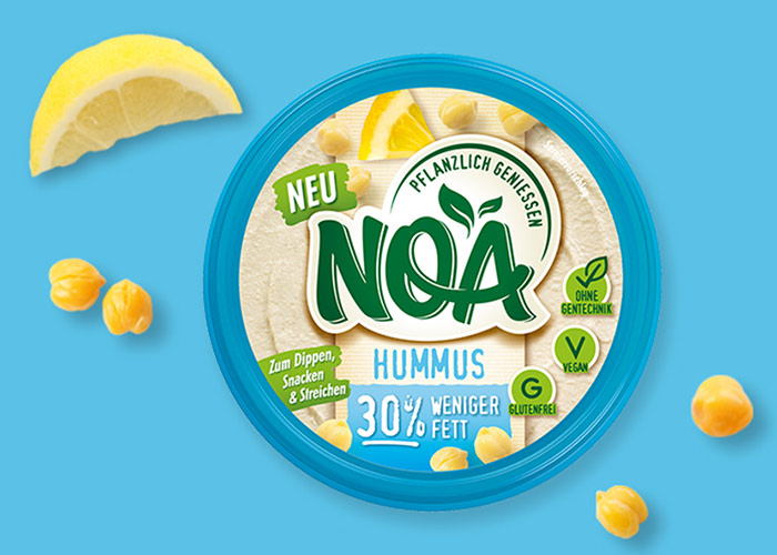 NOA Aufstrich<br>Hummus – 30% weniger Fett