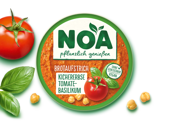 NOA Aufstrich<br>Kichererbse Tomate-Basilikum