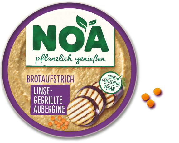 Aufstrich Linse-gegrillte Aubergine