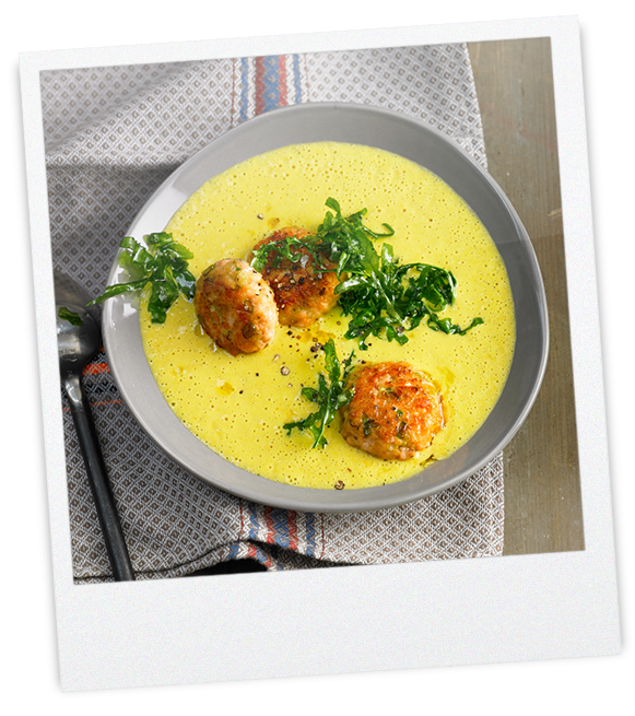 Schaumiges Curry-Süppchen
