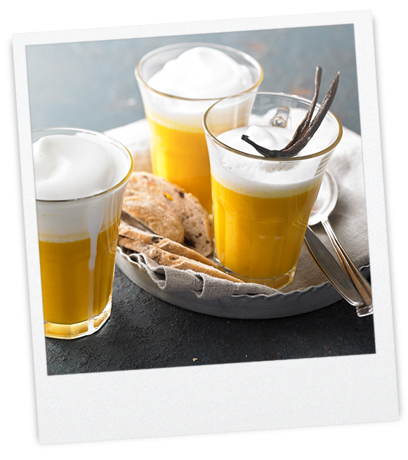Butternutkürbis-Vanille Suppe