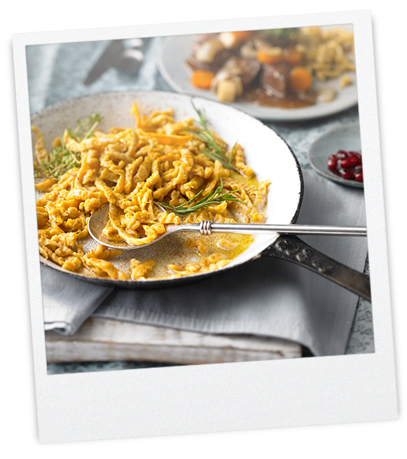 Curry-Spätzle