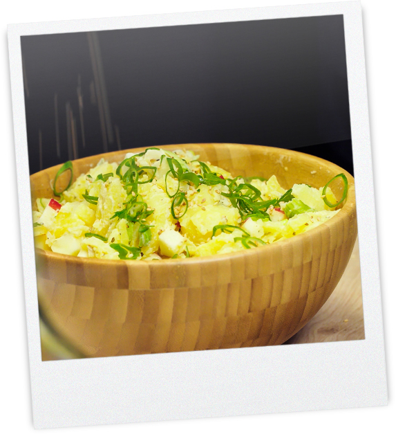 Frischer Kartoffel-Apfelsalat