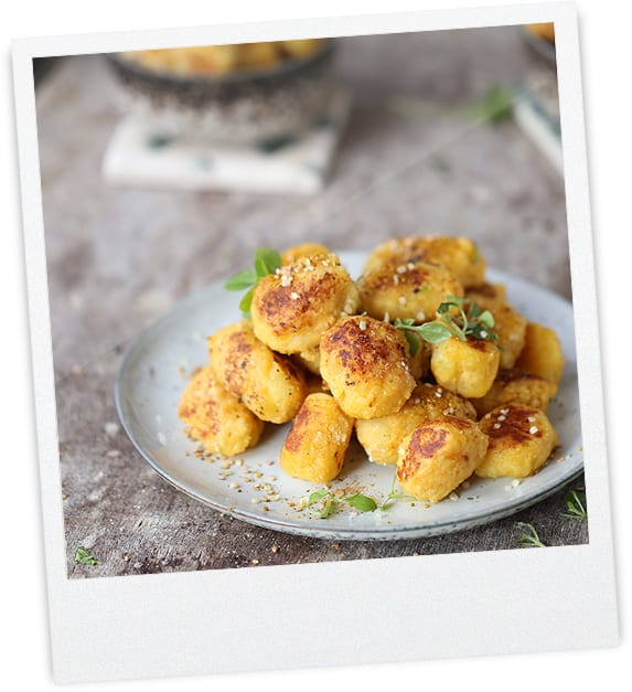 Linsen-Curry Gnocchi