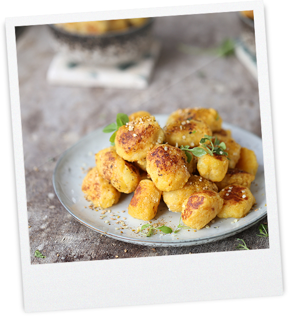 Linsen Curry Gnocci