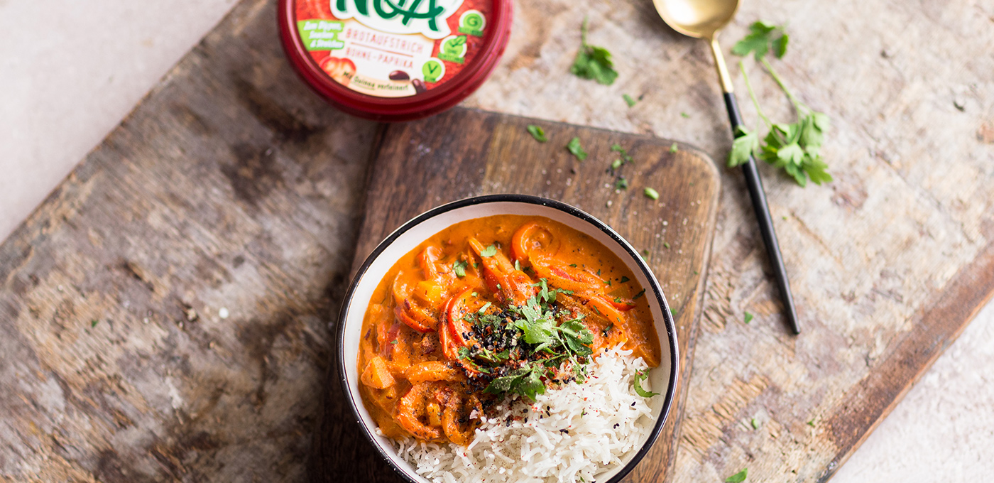 Bohne-Paprika-Curry