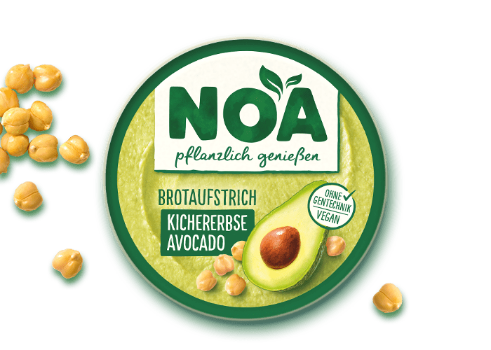 NOA Brotaufstrich<br>Kichererbse-Avocado