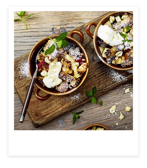 Apfel-Beeren-Crumble