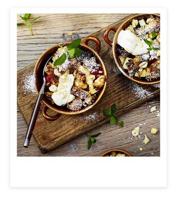 Apfel-Beeren-Crumble