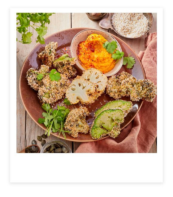 Brokkoli und Blumenkohl im Knusper-Mantel