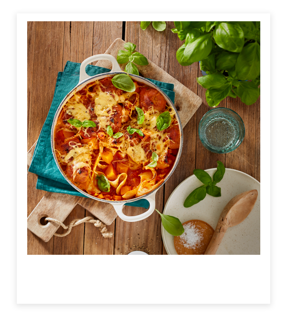 Vegane One-Pot-Gemüse-Lasagne