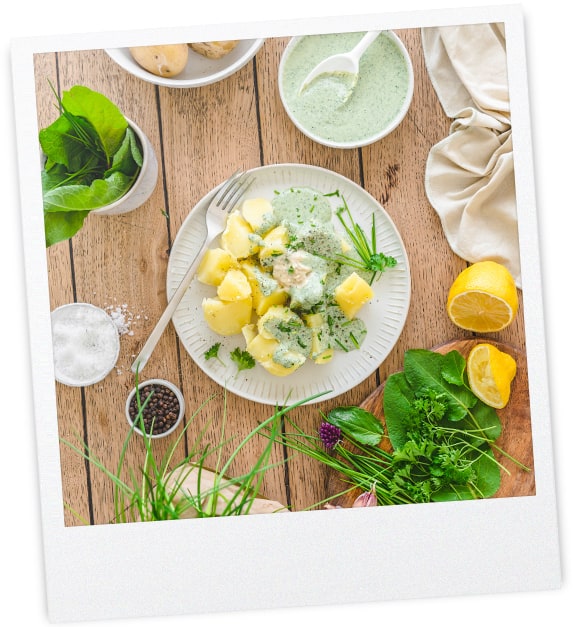 Pellkartoffeln mit Grüner Sauce