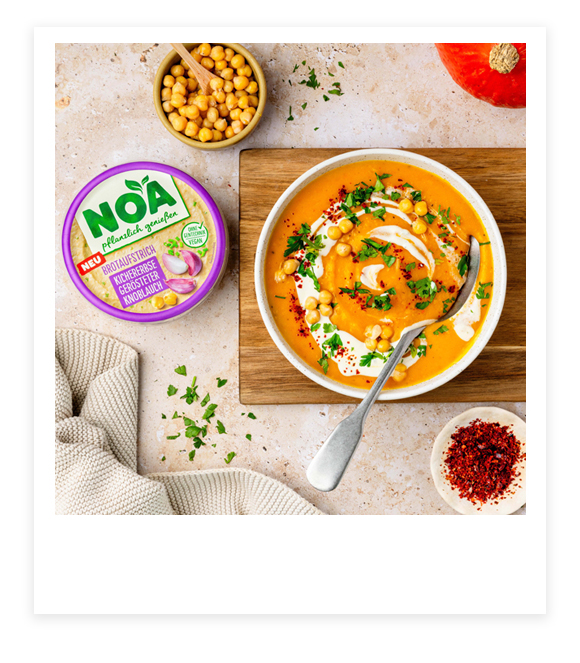 Geröstete Kürbissuppe mit Kokosmilch